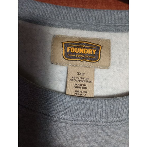 NWT Foundry men's gray sweatshirt size 3XLT - Picture 3 of 7